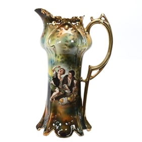 Tankard, Unmarked R.S. Prussia, Melon Eaters Decor