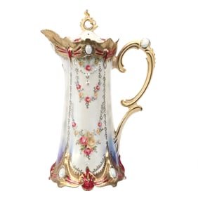 Chocolate Pot Marked R.S. Prussia, Satin Finish