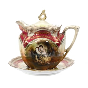 Syrup Pitcher/Underplate Marked R.S. Prussia