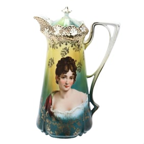 Chocolate Pot, Unmarked R.S. Prussia, Racamier