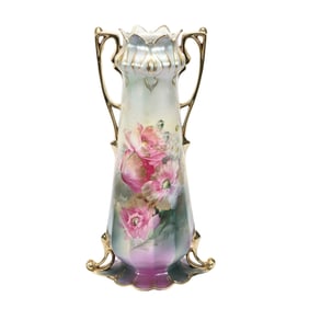 Vase Marked R.S. Prussia, Rare Form, Two Handles