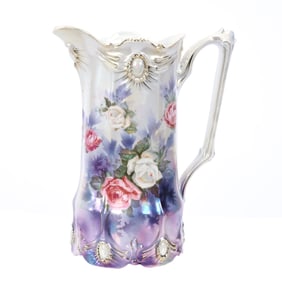 Tankard Marked R.S. Prussia, Ribbon & Jewel Mold