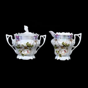 Creamer & Sugar Marked Wheelock Prussia