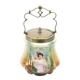 Biscuit Jar, Unmarked R.S. Prussia, Summer Season