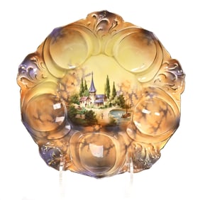 Bowl Marked R.S. Prussia, Castle Scenic Decor