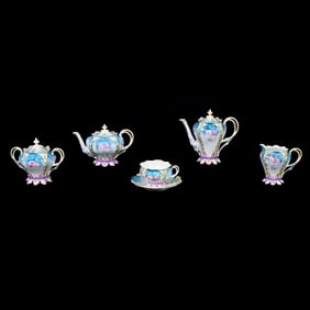 Tea Set, Unmarked R.S. Prussia, Five Piece