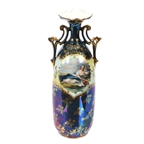 Vase Marked Royal Vienna, Double Scene