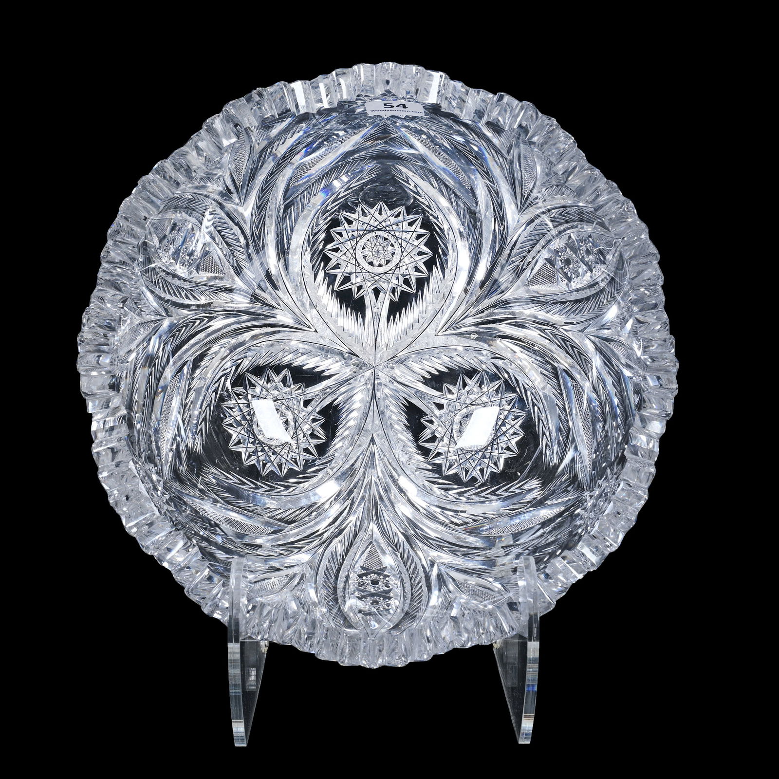 Bowl, ABCG, Signed Libbey Palmetto Pattern (1 of 5)