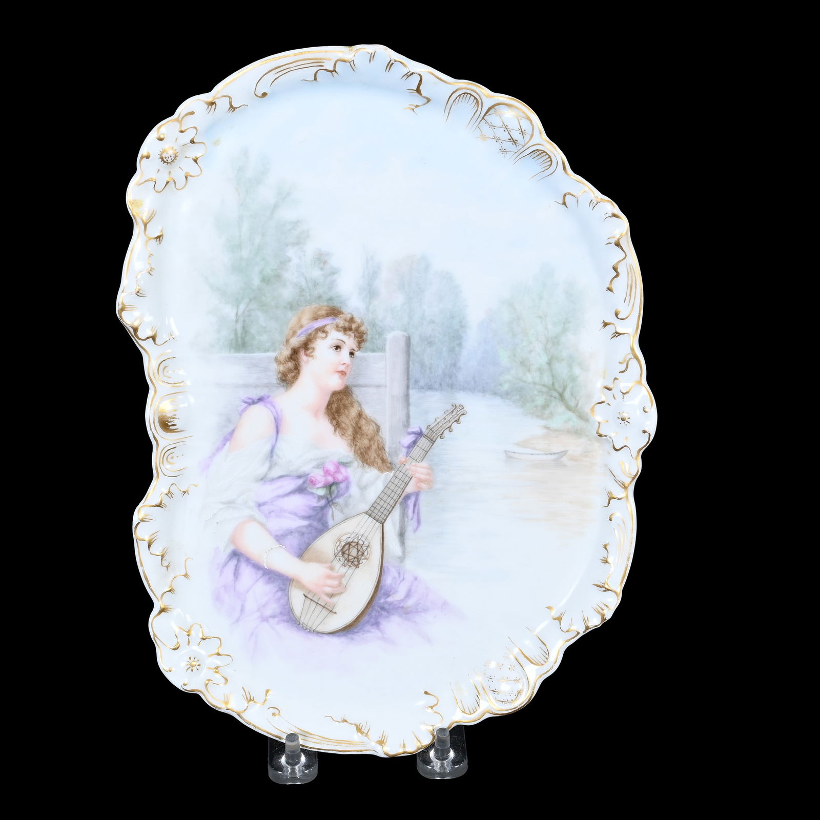 Dresser Tray Marked W.G. Limoges Porcelain (1 of 2)