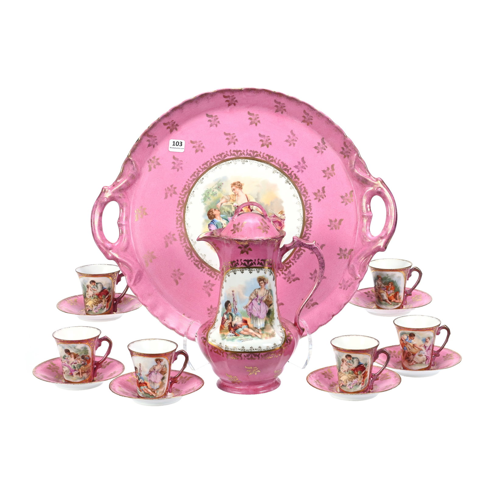 Chocolate Set Marked Beehive Austria (1 of 5)