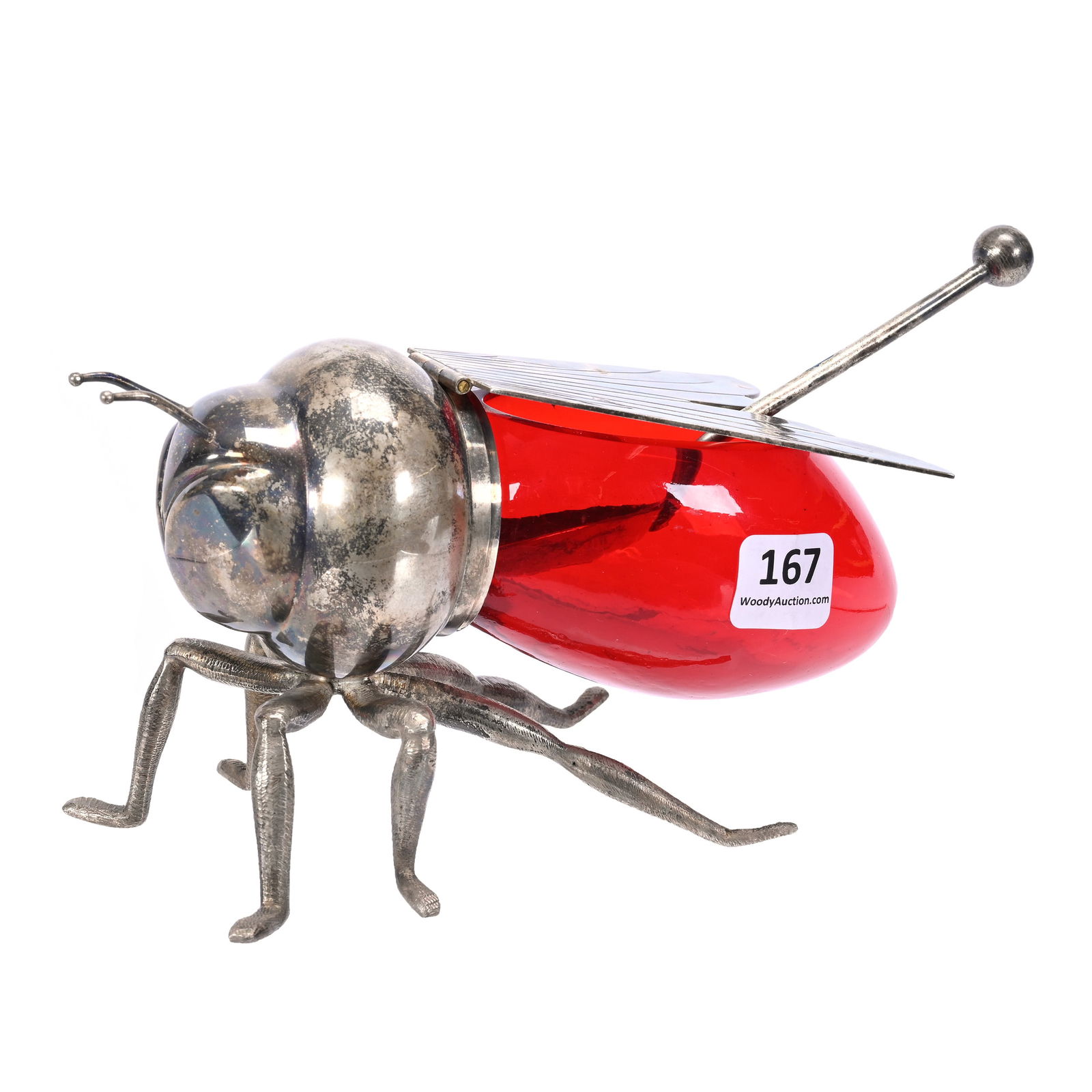 Figural Honey Pot In Shape Of Honeybee (1 of 4)