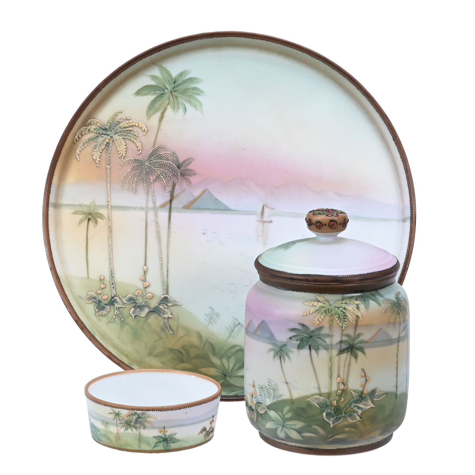 Smoke Set Marked Nippon Green Wreath Mark (1 of 3)