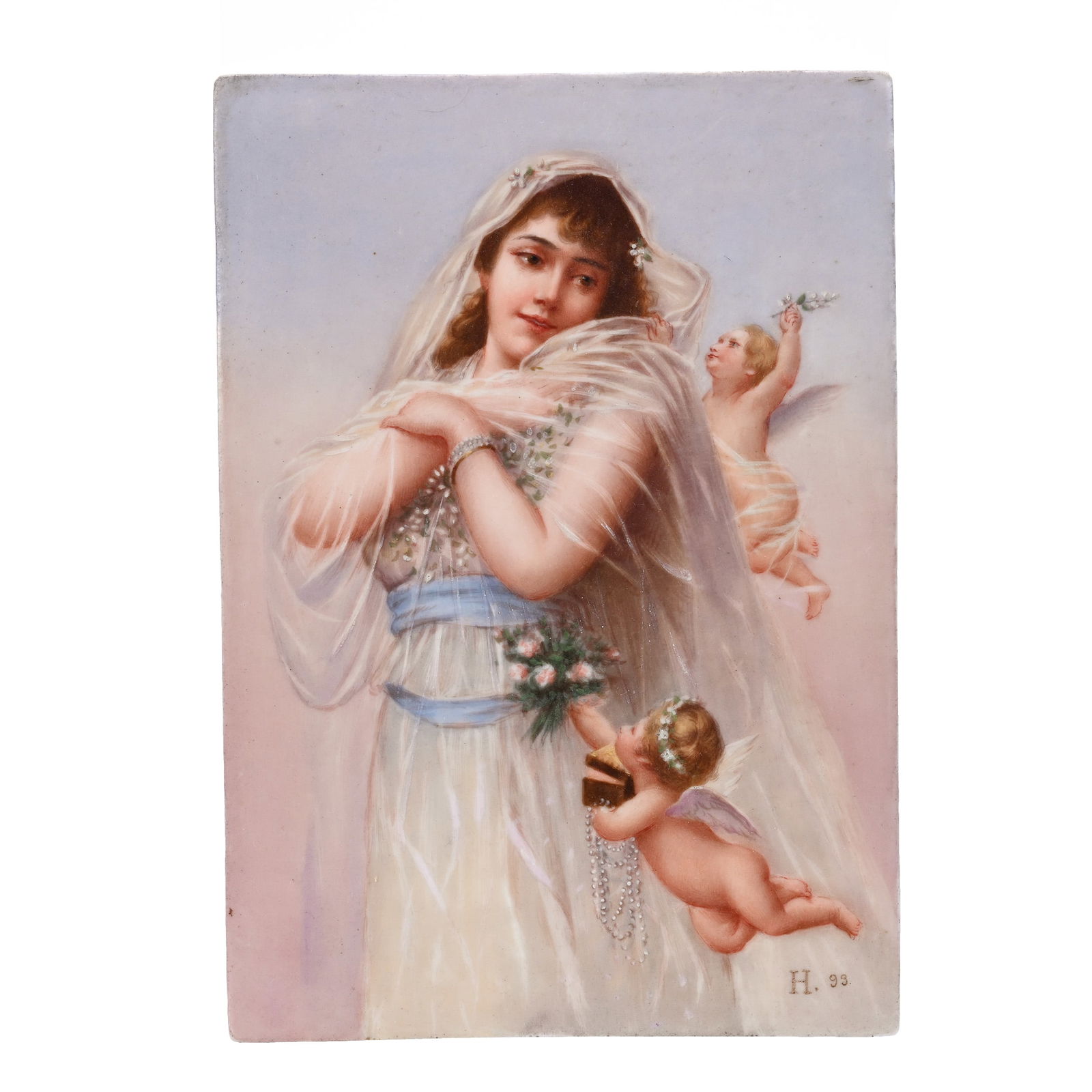 Porcelain Plaque, KPM Style (1 of 3)