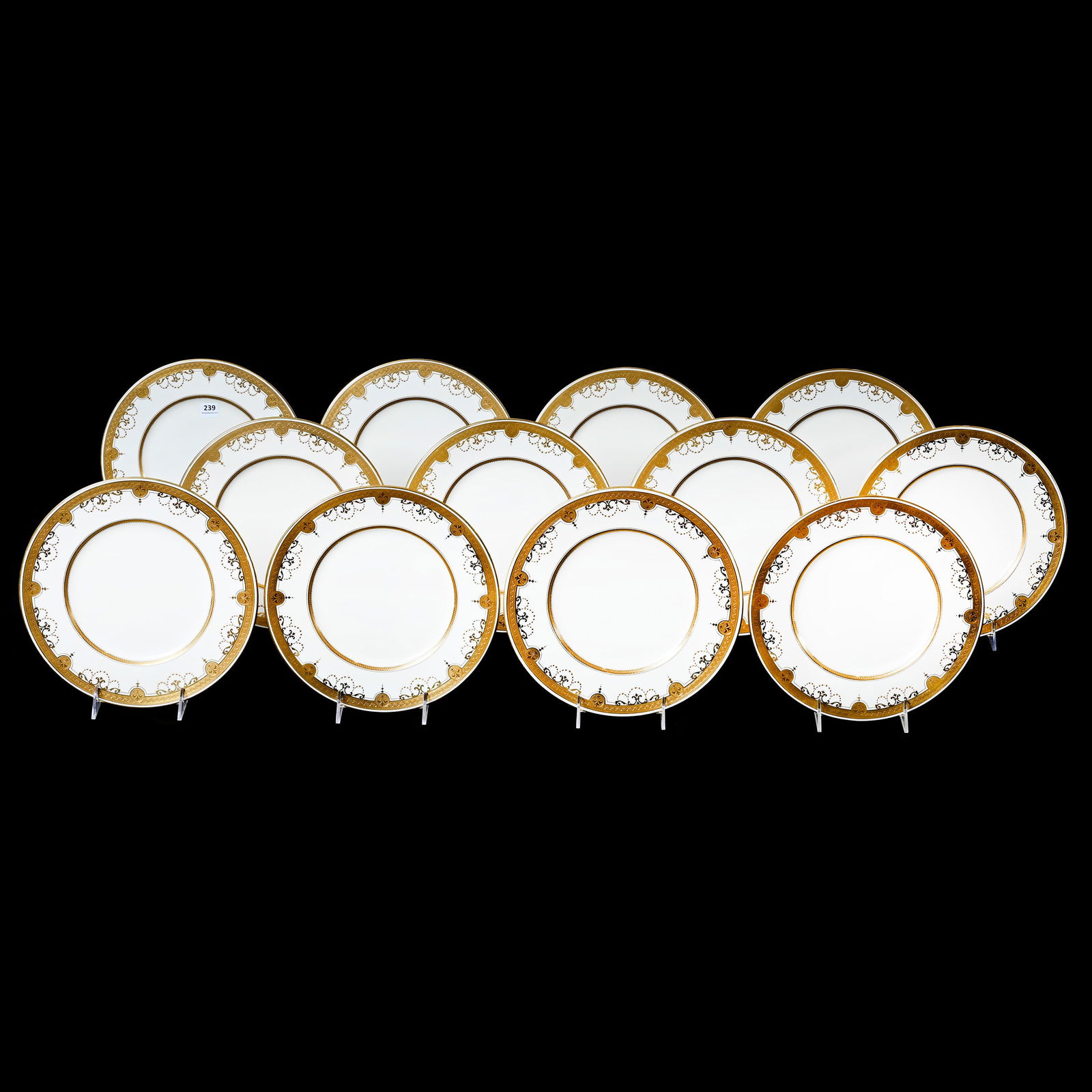 (12) Plates Marked Minton For Tiffany And Company (1 of 4)