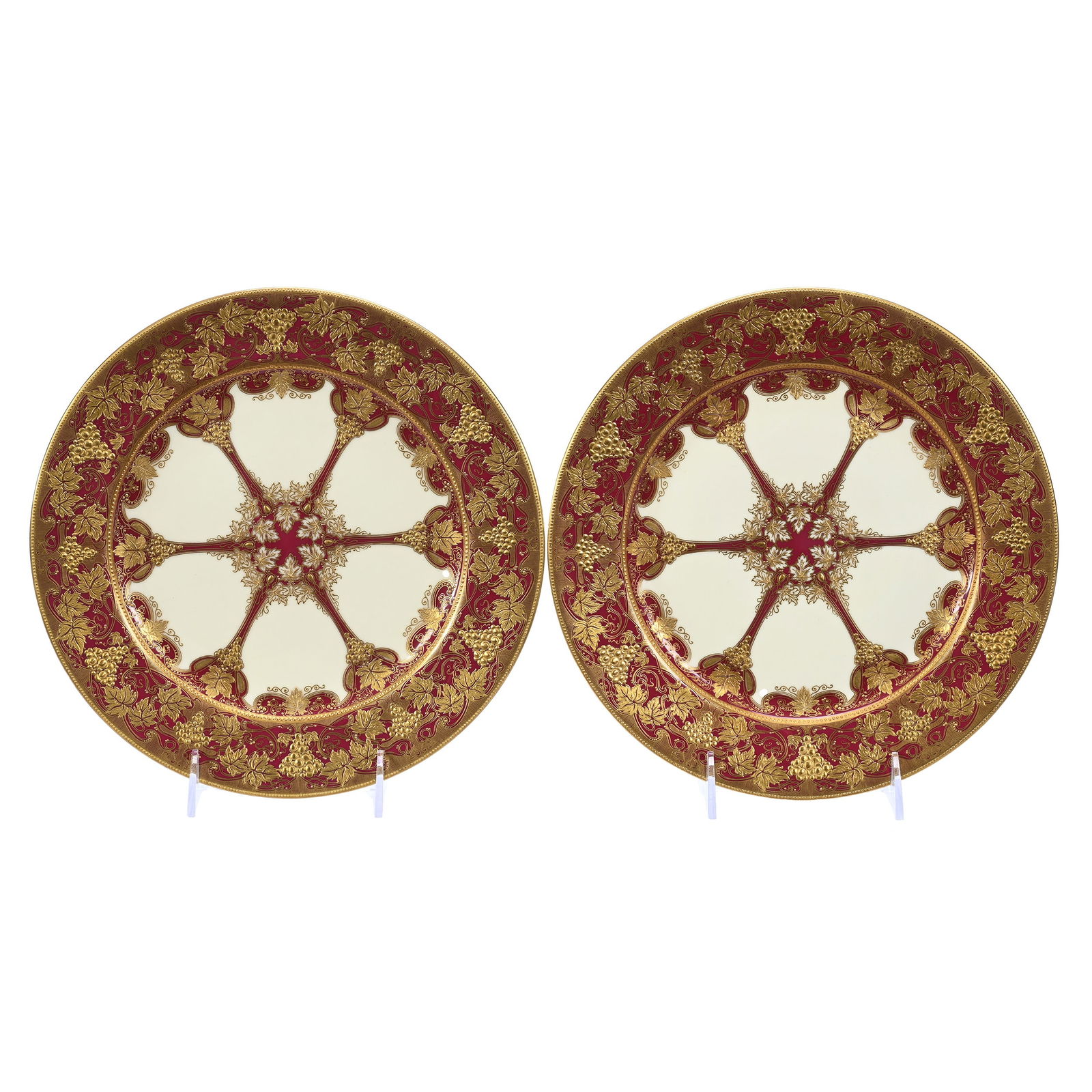 (2) Plates, Royal Worcester Made For Tiffany And Co. (1 of 2)