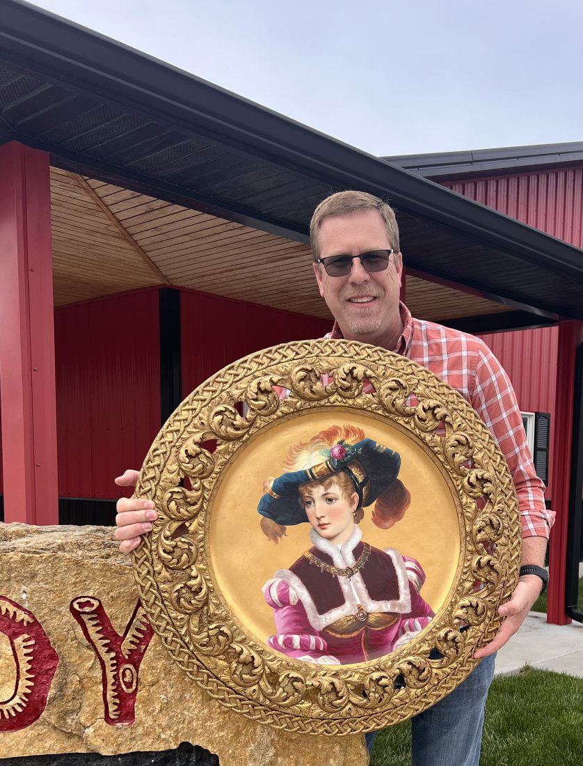 Massive Round Plaque Signed Beehive (1 of 4)