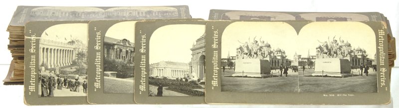 (96) TOTAL STEREO VIEW CARDS: (96) TOTAL STEREO VIEW CARDS (57) ST. LOUIS & VICINITY INCLUDING SHAWS GARDEN; (39) 1904 ST. LOUIS WORLD'S FAIR