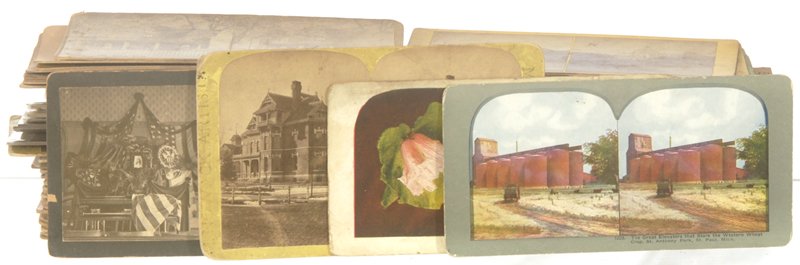 OVER (100) VINTAGE MISC. STEREO VIEW CARDS: OVER (100) VINTAGE MISC. STEREO VIEW CARDS INCLUDES: FLORIDA; COLORADO; MINNESOTA; ILLINOIS; AND MORE...