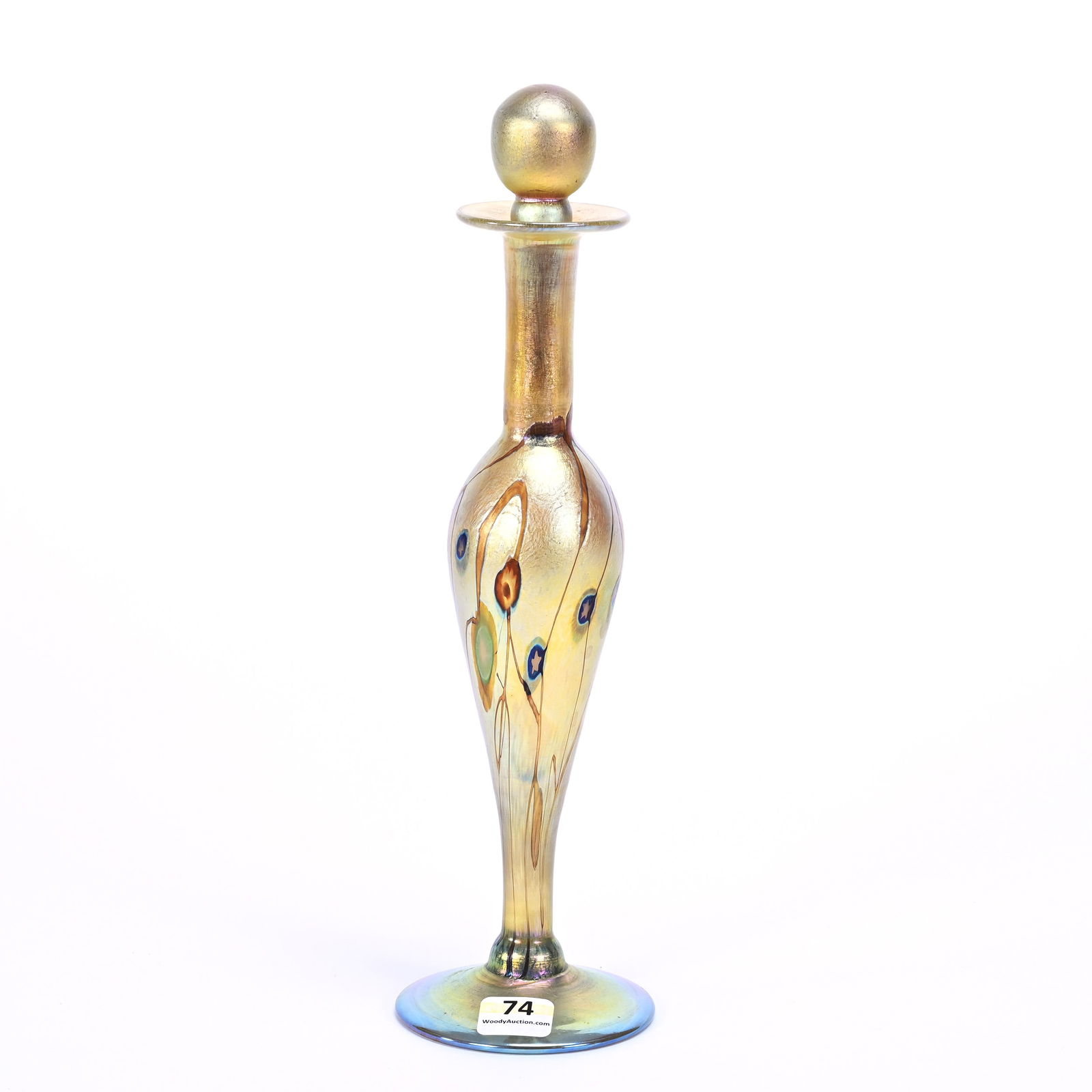 Perfume Bottle, Unmarked Contemporary Art Glass (1 of 4)