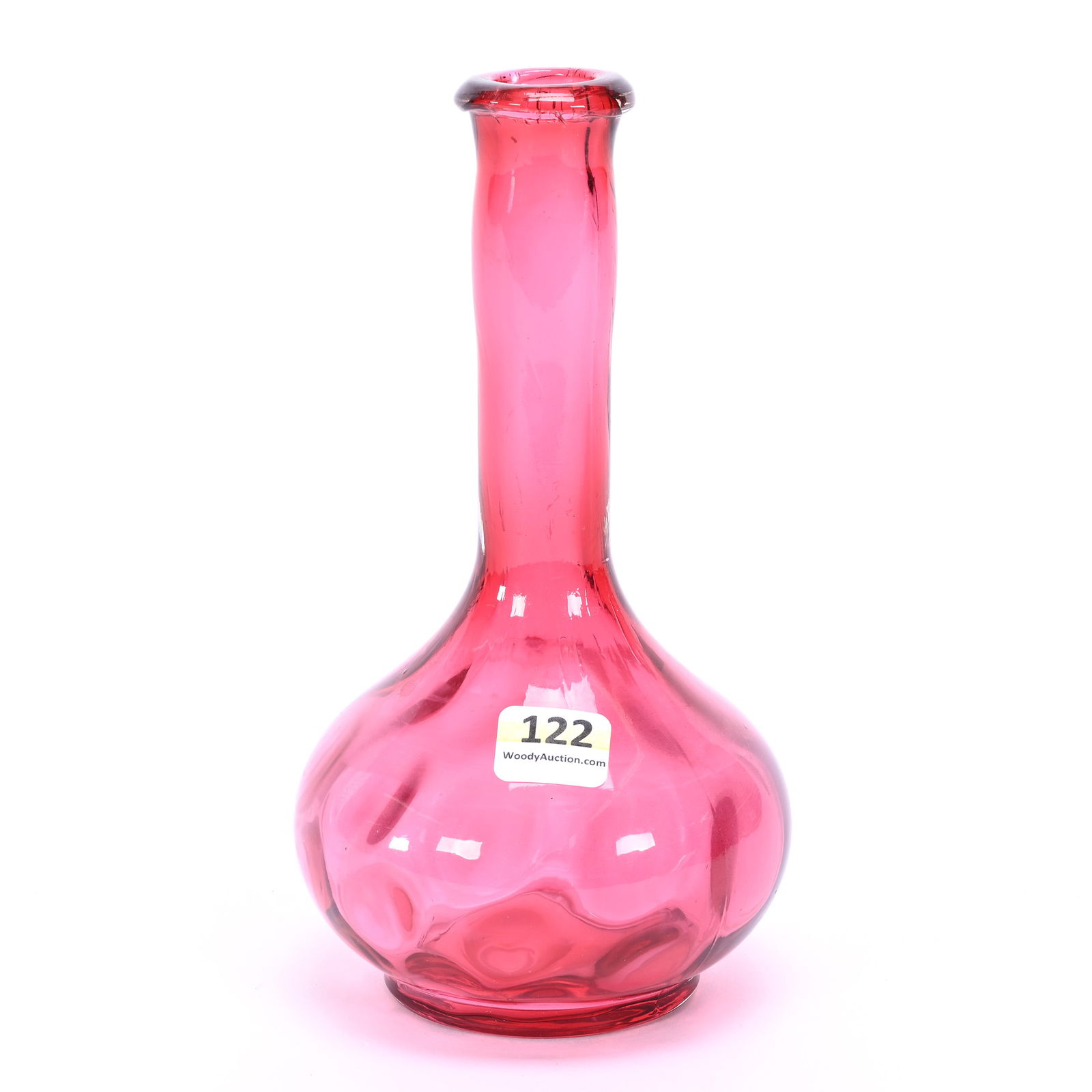 Barber Bottle, Cranberry Coinspot (1 of 3)