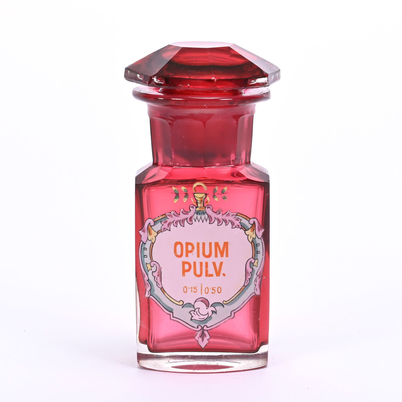 Opium Bottle, Cased Art Glass (1 of 3)
