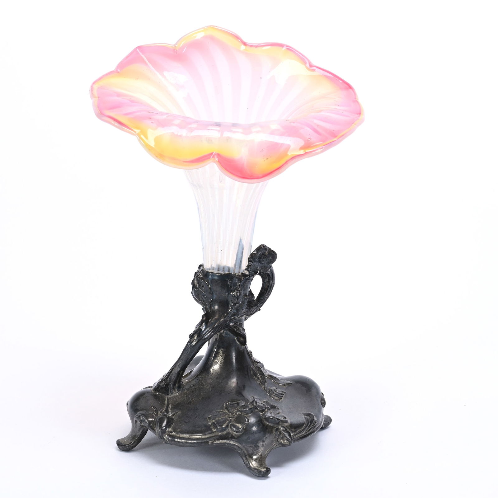 Vase, Jack In Pulpit, Metal Stand (1 of 3)