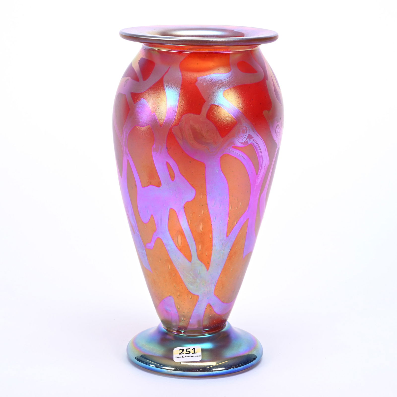 Pedestal Vase, Contemporary Art Glass (1 of 4)
