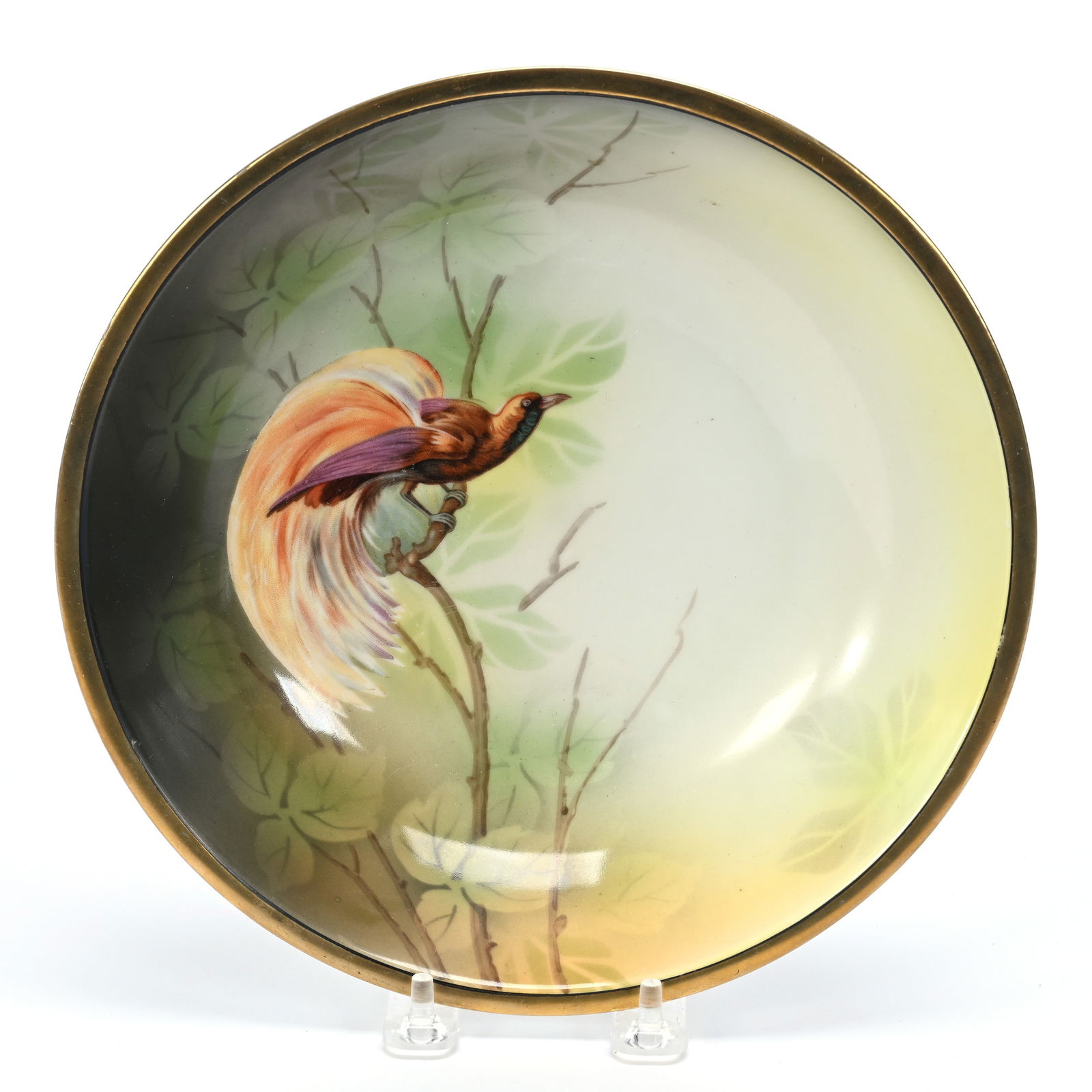 Bowl Marked R.S. Germany, Bird Of Paradise Decor (1 of 2)