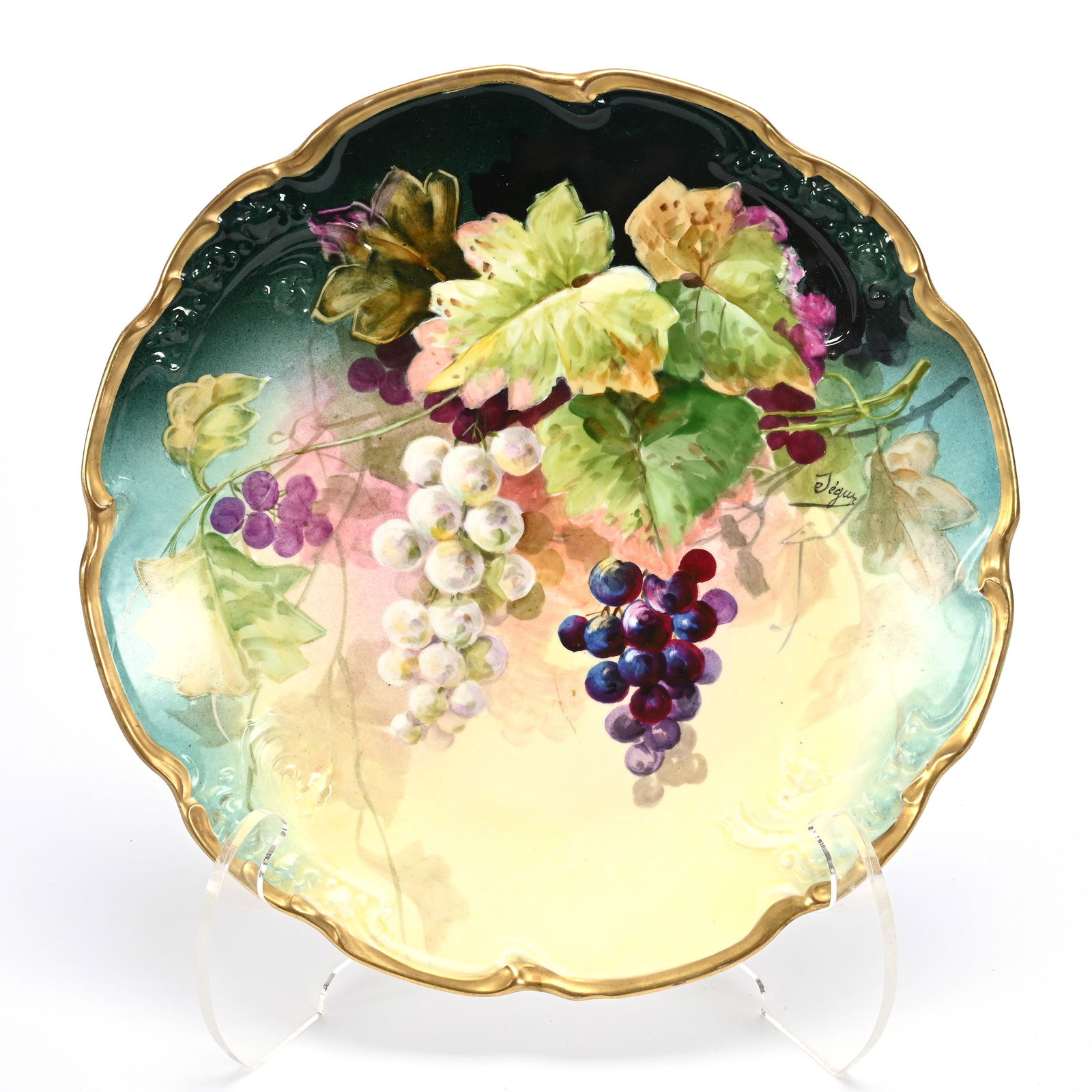 Charger Marked J.P. Limoges Porcelain (1 of 3)