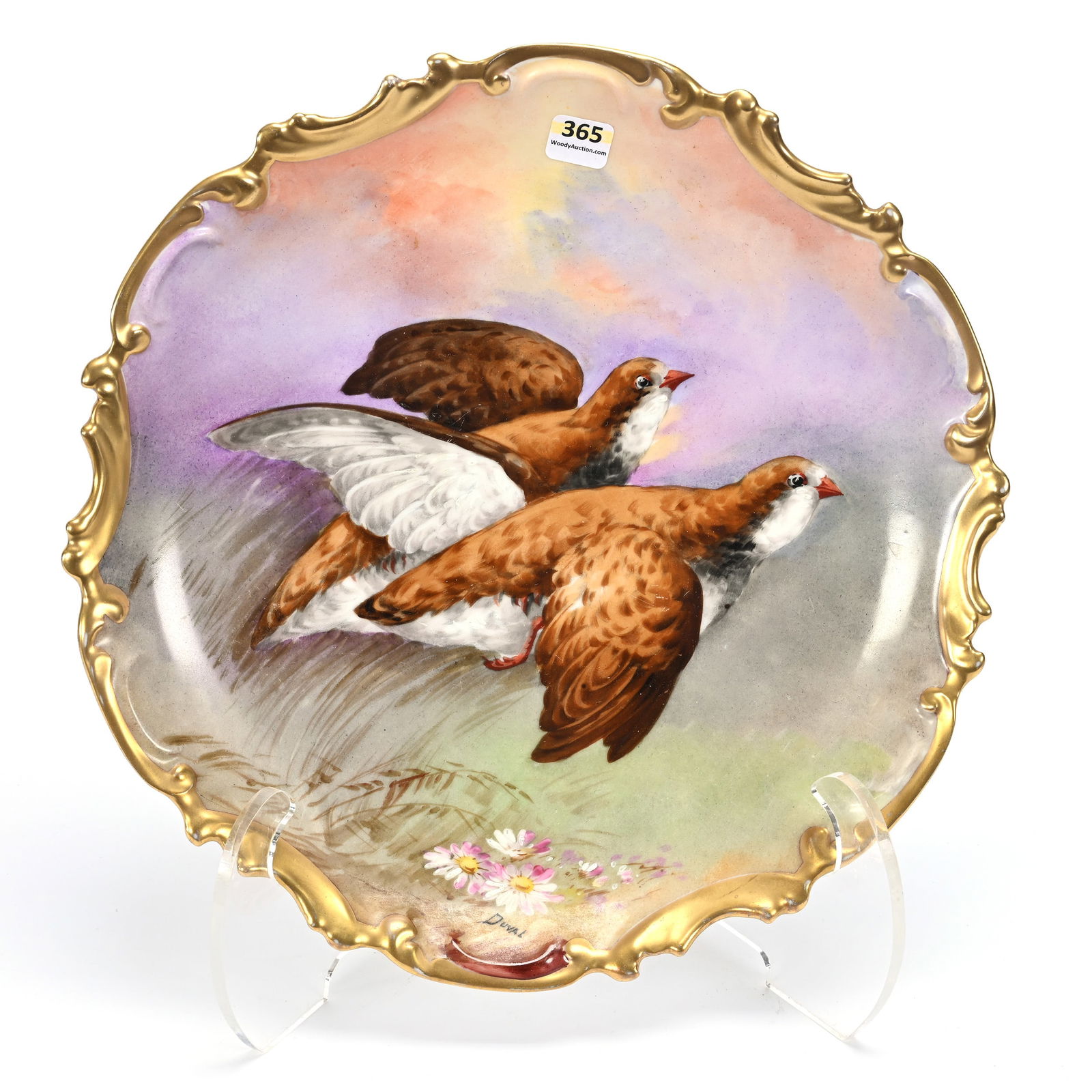 Round Charger, Marked Coronet Limoges (1 of 3)