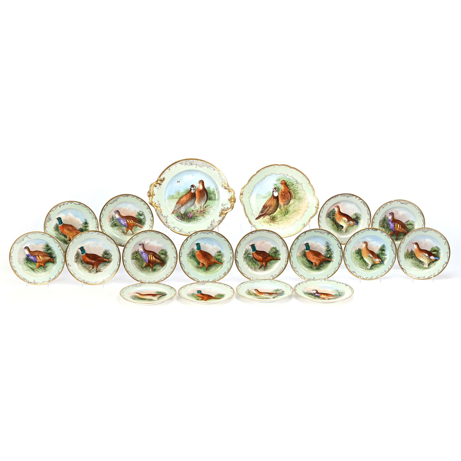 Game Set With Various Limoges Marks (1 of 10)