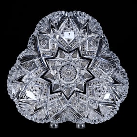 Bowl, Triangular, ABCG, Imperial Pattern By Libbey