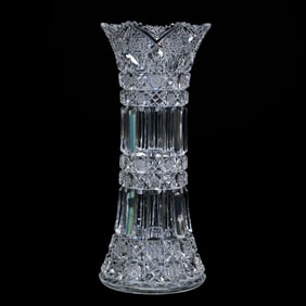 Vase, ABCG, Stars And Pillars Pattern By Sinclaire