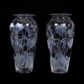 Pair Vases, ABCG, Signed Sinclaire