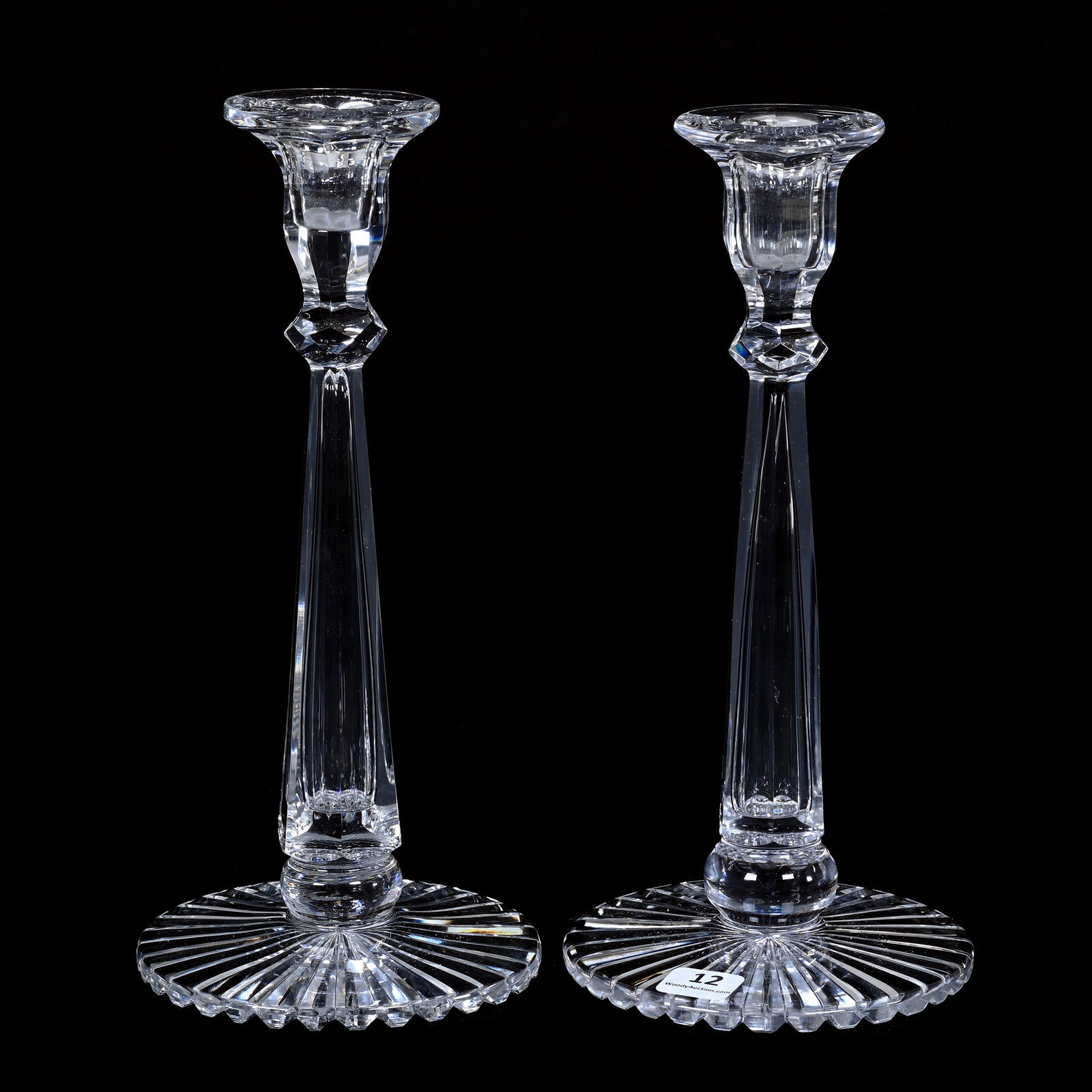 Pair Candlesticks, ABCG, Signed Libbey (1 of 3)