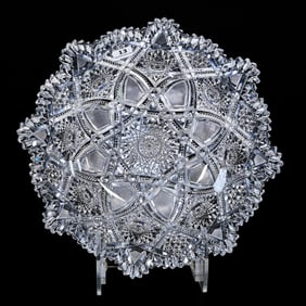 Bowl, American Brilliant Cut Glass, Eight-Sided