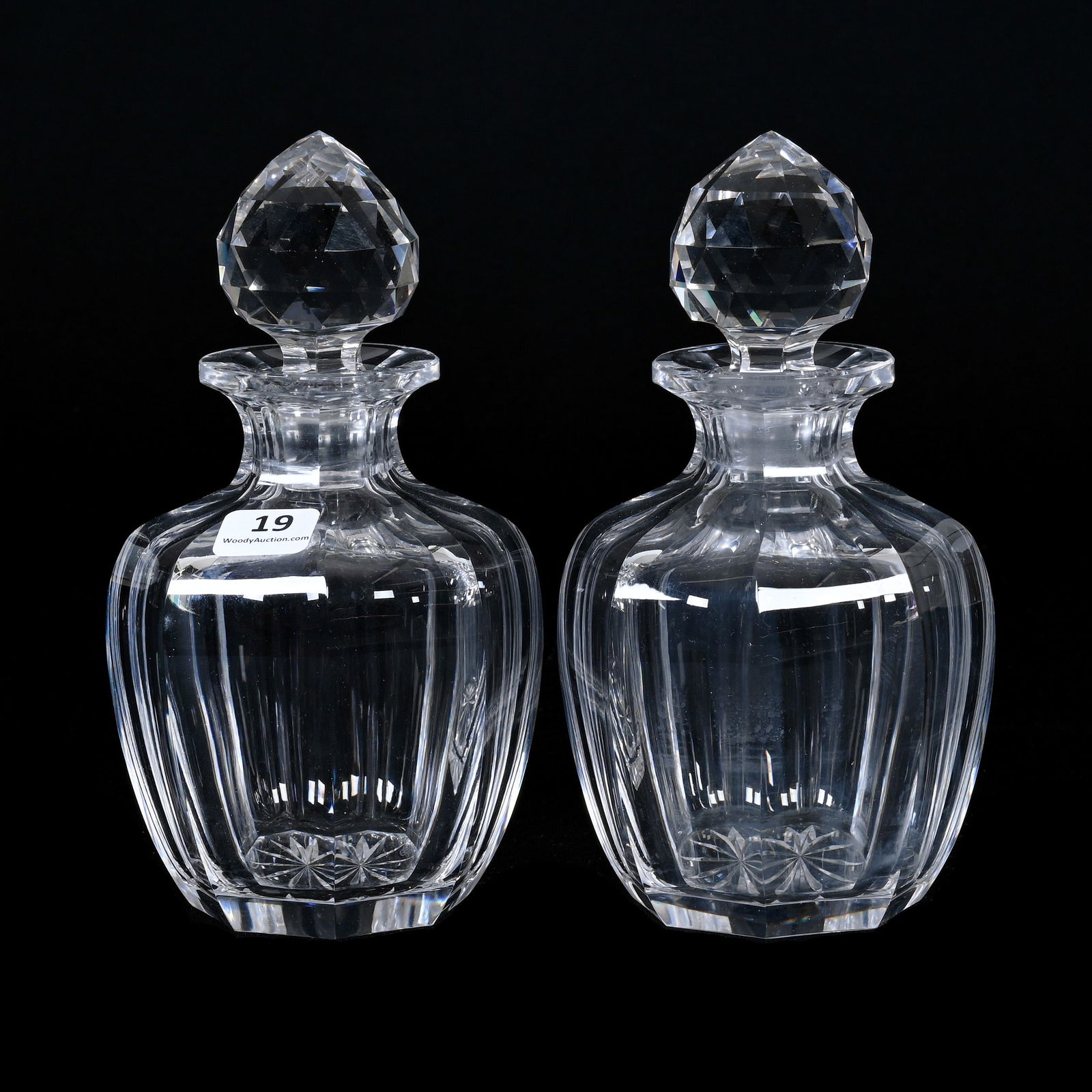 Pair Cologne Bottles, ABCG, Signed Hawkes Flute (1 of 3)