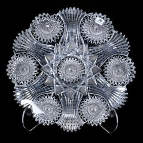 Round Tray, ABCG, Diadem Pattern By Meriden