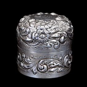 Hinged Inkwell Case, American Brilliant Cut Glass