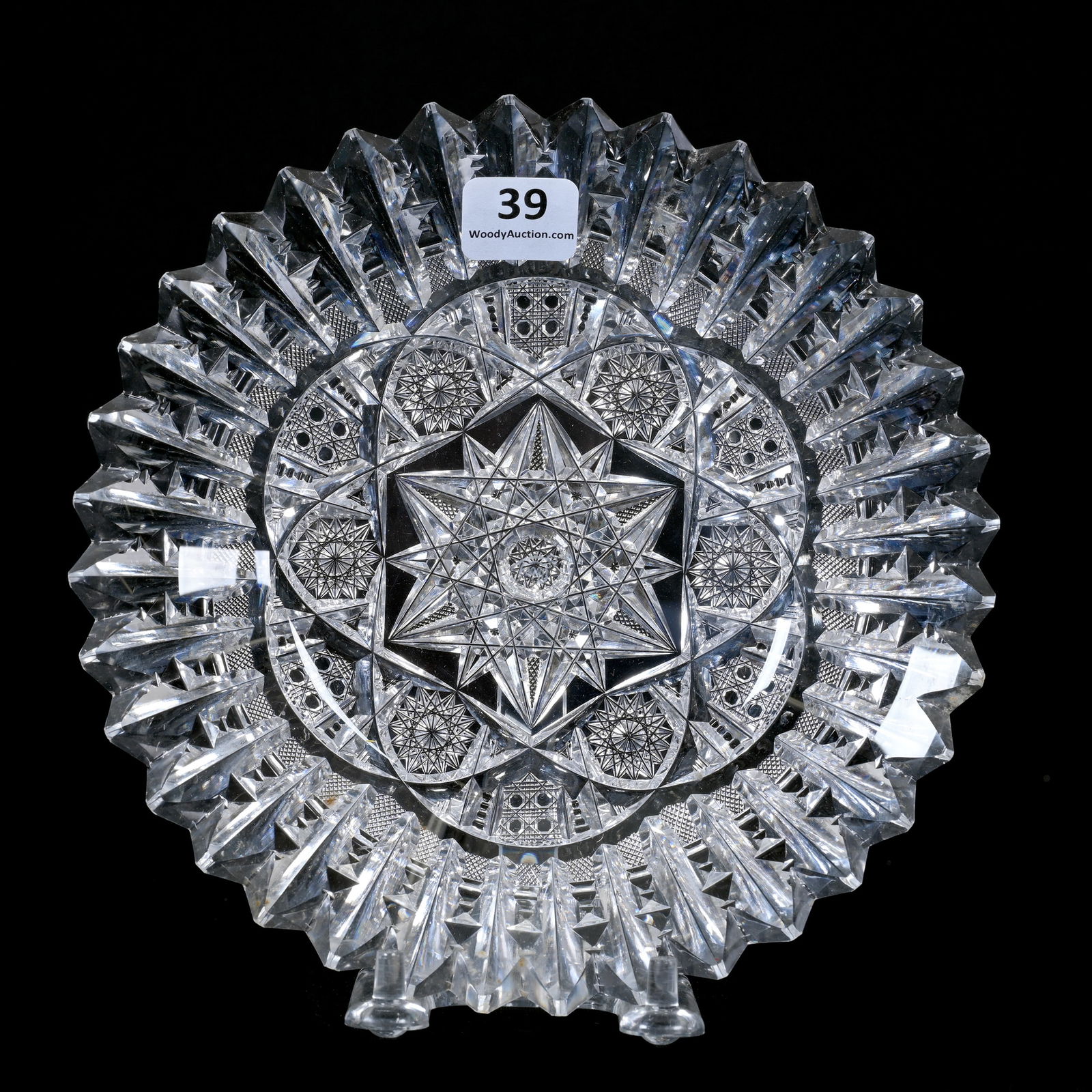 Plate, ABCG, Signed Libbey Ellsmere Pattern (1 of 3)