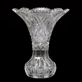 Flared Vase, ABCG, Feathered Star Pattern