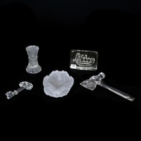 (5) Souvenir/Trademark Items By Libbey