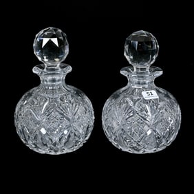 Pair Cologne Bottles, ABCG, Marlboro Pattern