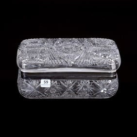 Dresser Box, American Brilliant Cut Glass