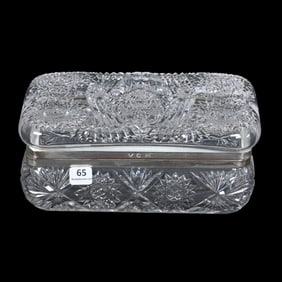 Dresser Box, American Brilliant Cut Glass