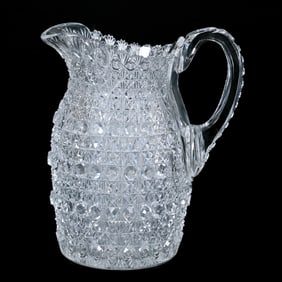 Pitcher, American Brilliant Cut Glass