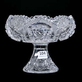 Compote, ABCG, Signed Clark Waldorf Pattern