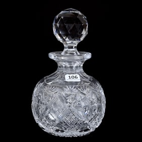 Cologne Bottle, American Brilliant Cut Glass