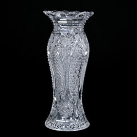 Vase, American Brilliant Cut Glass