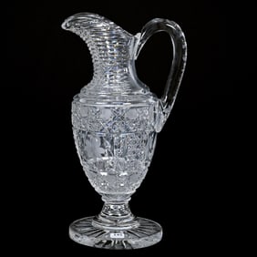 Pedestal Pitcher, American Brilliant Cut Glass